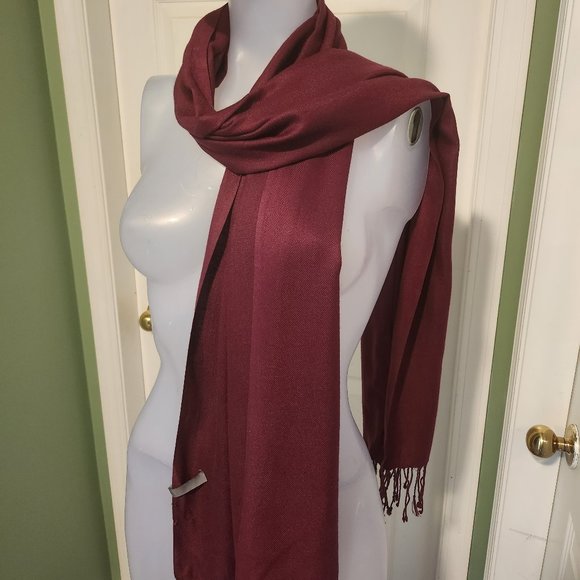 Burgundy Pashmina - Picture 1 of 3